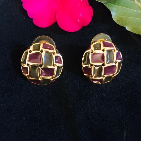 🌵 2/30$🌵 Checkered earrings! - Picture 2 of 3